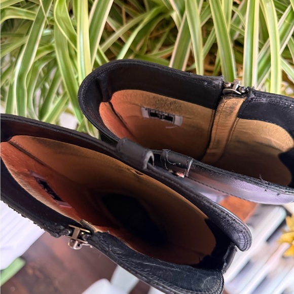 FRYE black leather Melissa tab tall riding boots - Picture 8 of 12